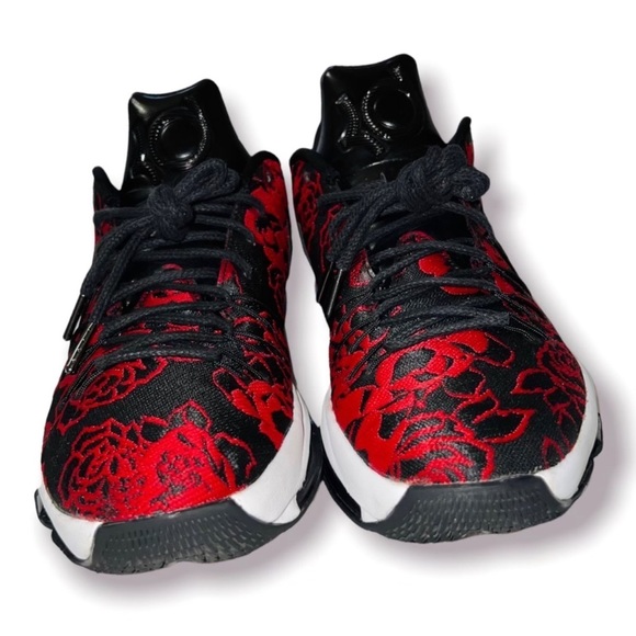 🔥 Nike KD 8 EXT red rose Basketball  zoom floral Men’s 10.5 Kevin Durant. - Picture 3 of 4
